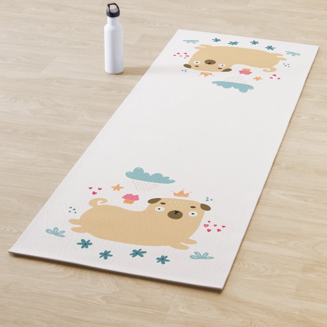 Happy Puggy Yoga Mat (In Situ)