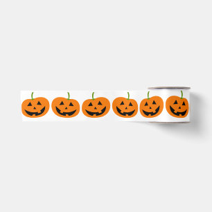 Happy Pumpkin Halloween Ribbon Satin Ribbon