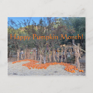 Happy Pumpkin Month! Postcard