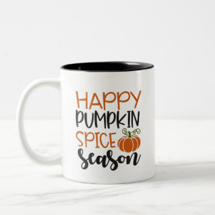 Happy Pumpkin Spice Season - Autumn Two-Tone Coffee Mug