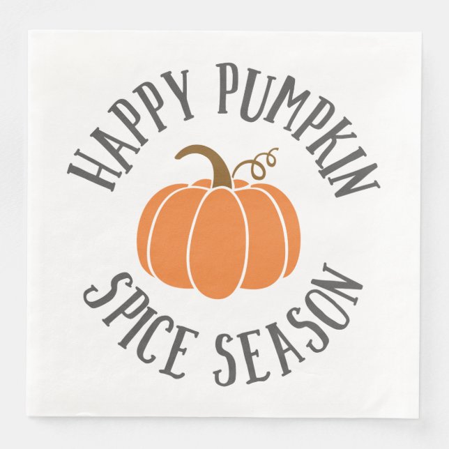 Happy Pumpkin Spice Season Napkin (Front)