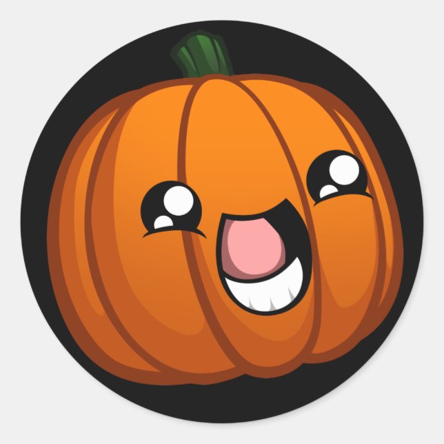 Happy Pumpkin Sticker (Front)