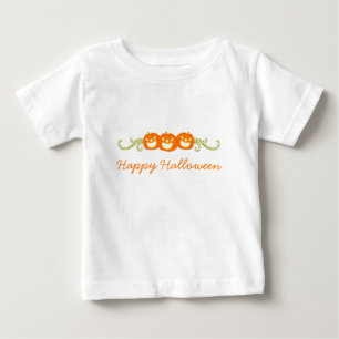 Happy Pumpkin Swirls Halloween Infant Tee