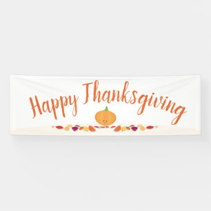 Happy Pumpkin Thanksgiving Banner