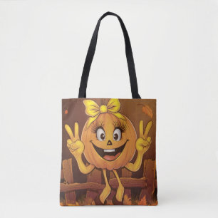 Happy pumpkin. tote bag