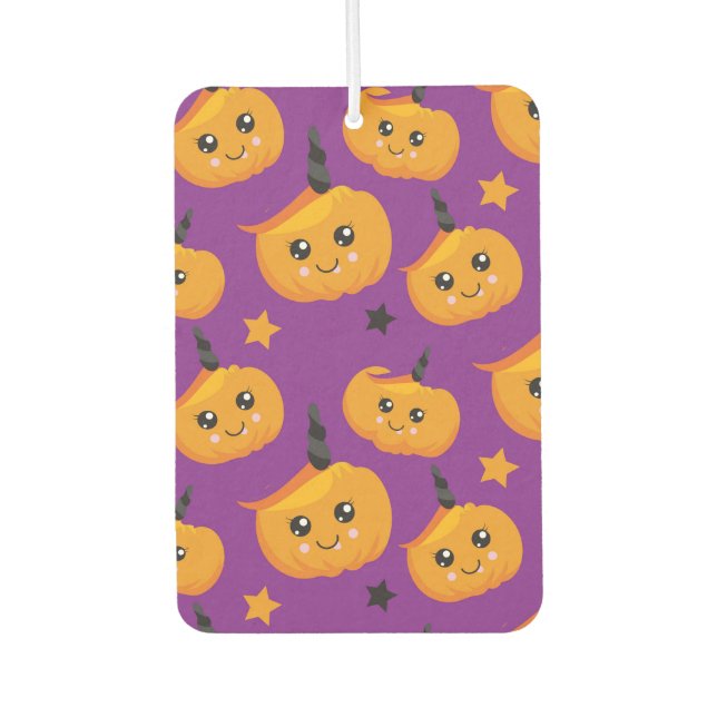 Happy Pumpkins Car Air Freshener (Front)