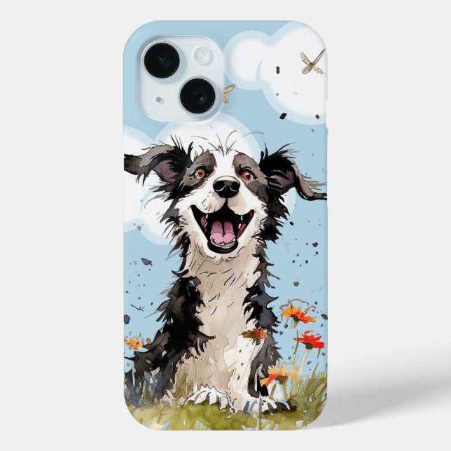 Happy Pup Case-Mate iPhone Case (Back)