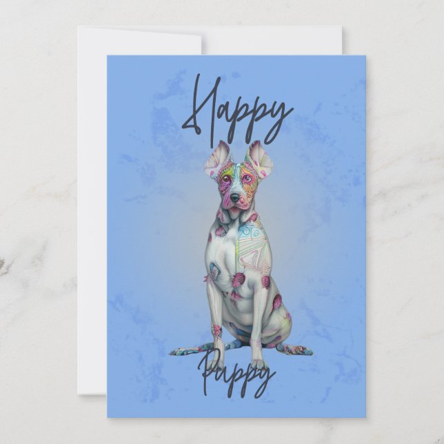 Happy puppy - Dog owners design -Puppies Lovers By Thank You Card (Front)