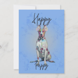 Happy puppy - Dog owners design -Puppies Lovers By Thank You Card