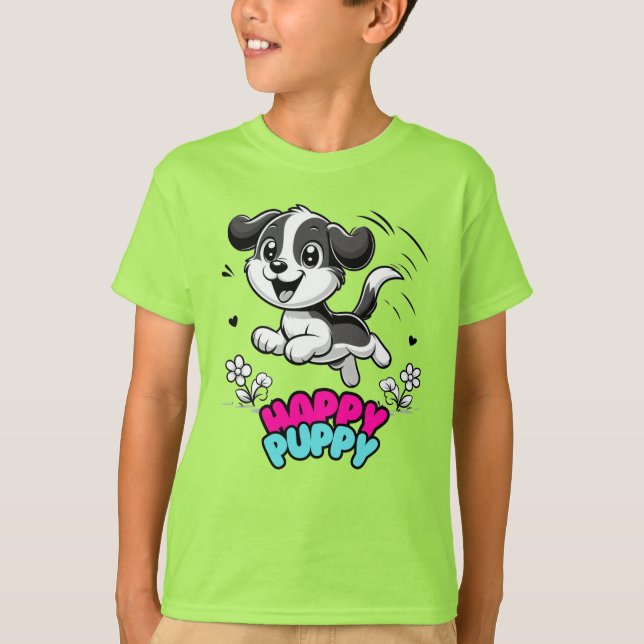 Happy Puppy T-Shirt (Front)