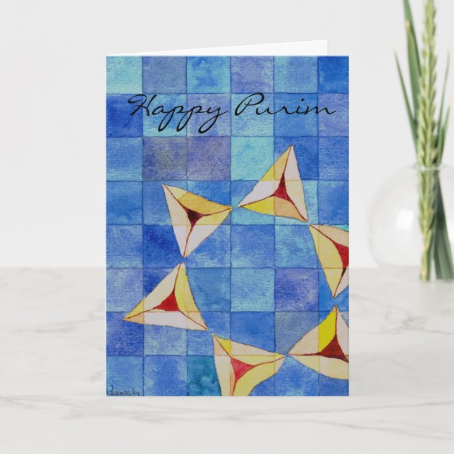 Happy Purim Card (Front)