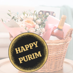 Happy Purim  Classic Round Sticker