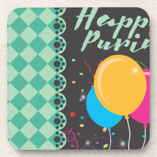 happy purim coaster