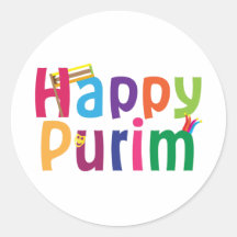 Happy Purim colourful design