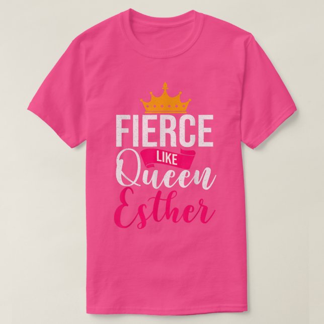Happy Purim Costume Idea Queen Esther Hebrew Jewis T-Shirt (Design Front)