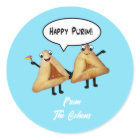 Happy Purim - customisable background colour
