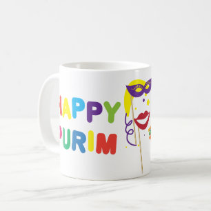 Happy Purim Festival Kids Party Pattern Coffee Mug