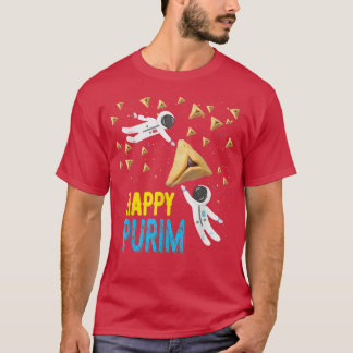 Happy Purim Jewish Funny Hamantaschen Gift Purim H T-Shirt