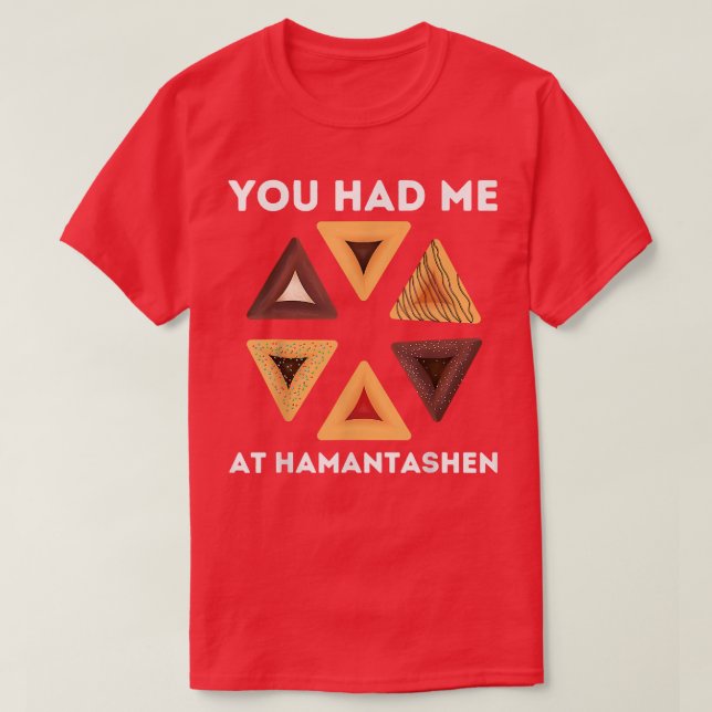 Happy Purim Party Costume Jewish You Had Me At Ham T-Shirt (Design Front)