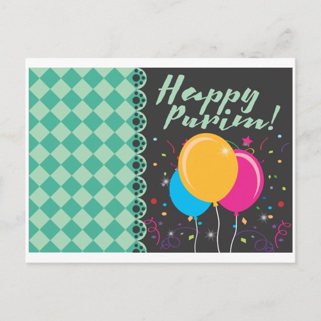 happy purim postcard (Front)