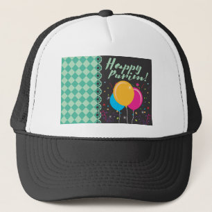 happy purim trucker hat