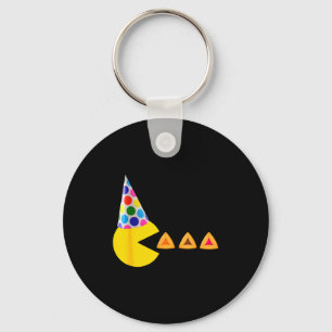 Happy purim video game eating hamantashen queen key ring
