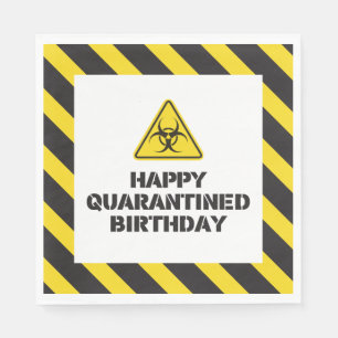 Happy Quarantined Birthday napkins