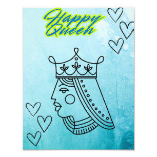 Happy queen photo print