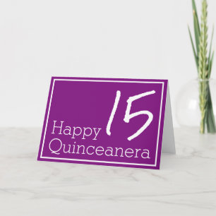 Happy Quinceanera Thank You Card