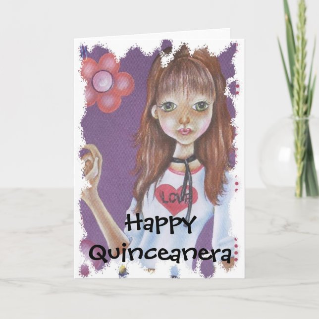 HAPPY QUINCENERA CARD (Front)