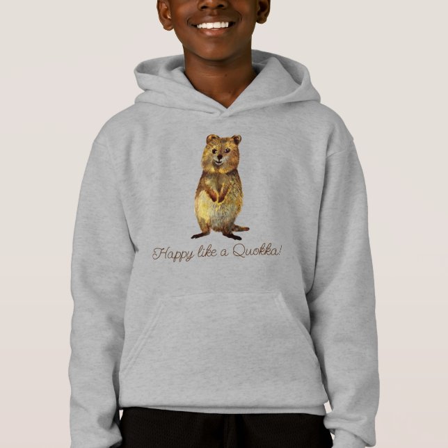 Happy Quokka  Hoodie (Front)