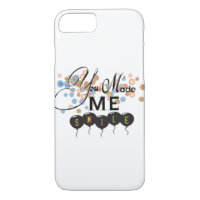 Happy quote with balloons -You MADE ME SMILE!