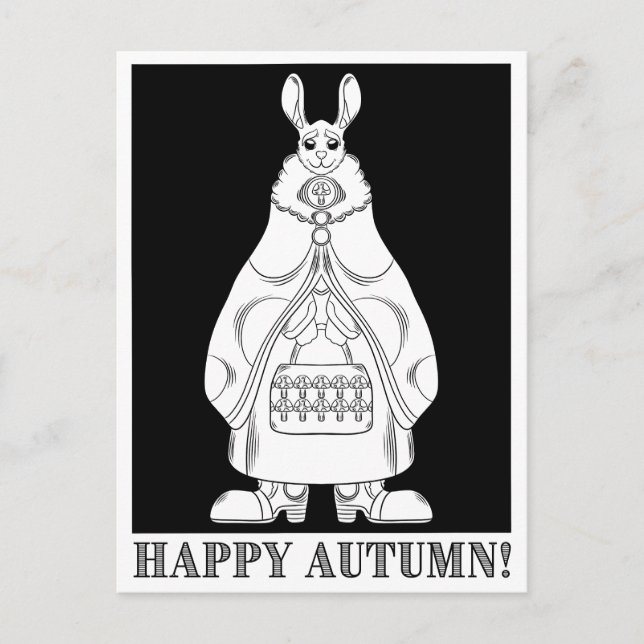 Happy Rabbit Postcard (Front)
