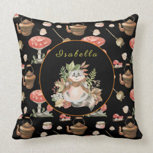 Happy Racoon Customise Text, Colour 20"X20" Cushion