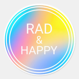 Happy & Rad sticker