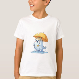 Happy Rain Puddle Ghost Kids T-Shirt
