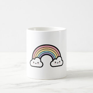 Happy Rainbow – Cute Kawaii Illustration Coffee Mug