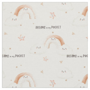 Happy rainbow - good mood vibes fabric
