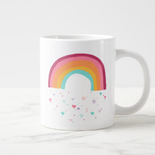 Happy Rainbow Magic Large Coffee Mug