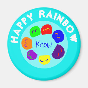 HAPPY RAINBOW MAGNET