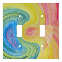 Happy Rainbow Swirl Baby Bib