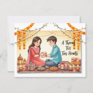 Happy Rakhi, Raksha Bandhan Postcard