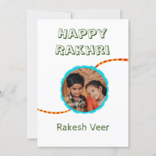 Happy Rakhri veer photo card , Rakhi 