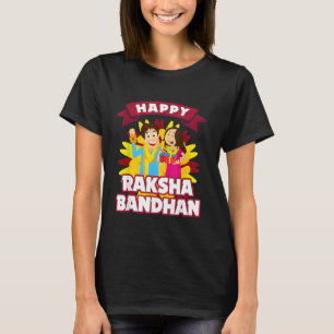Happy Raksha Bandhan Brother and Sister Rakhi Gift T-Shirt