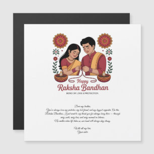 Happy Raksha Bandhan Magnetic Card
