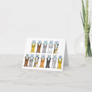 Happy Ramadan Cartoon Cats Card