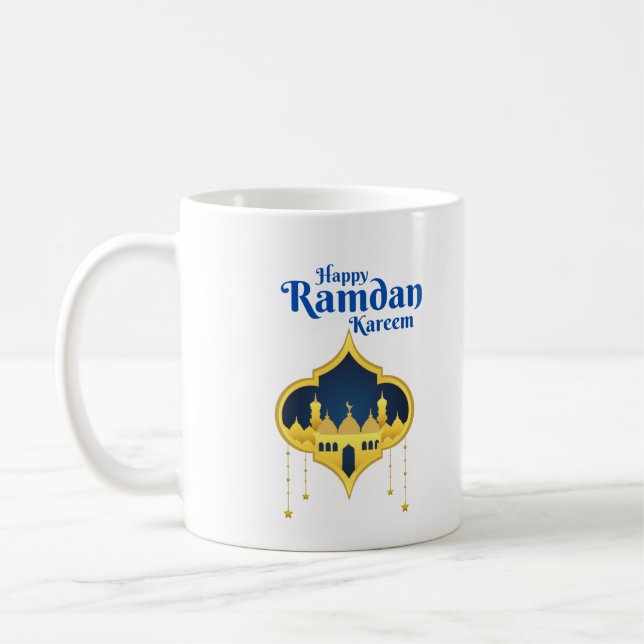 Happy Ramadan Kareem 2022  Coffee Mug (Left)