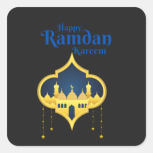 Happy Ramadan Kareem 2022  Square Sticker