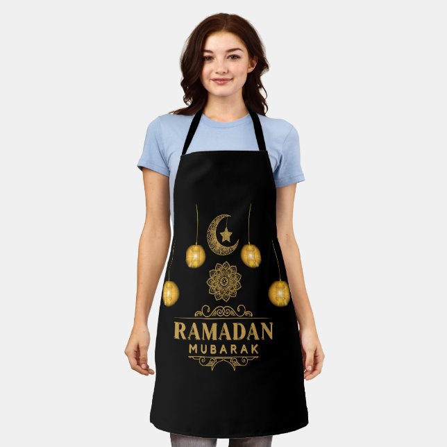 Happy Ramadan Kareem And Eid Mubarak 2023 Holiday  Apron (Worn)