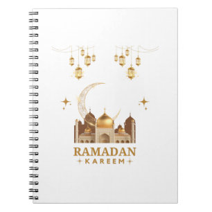 Happy Ramadan Kareem -Eid Mubarak Greetings   Notebook